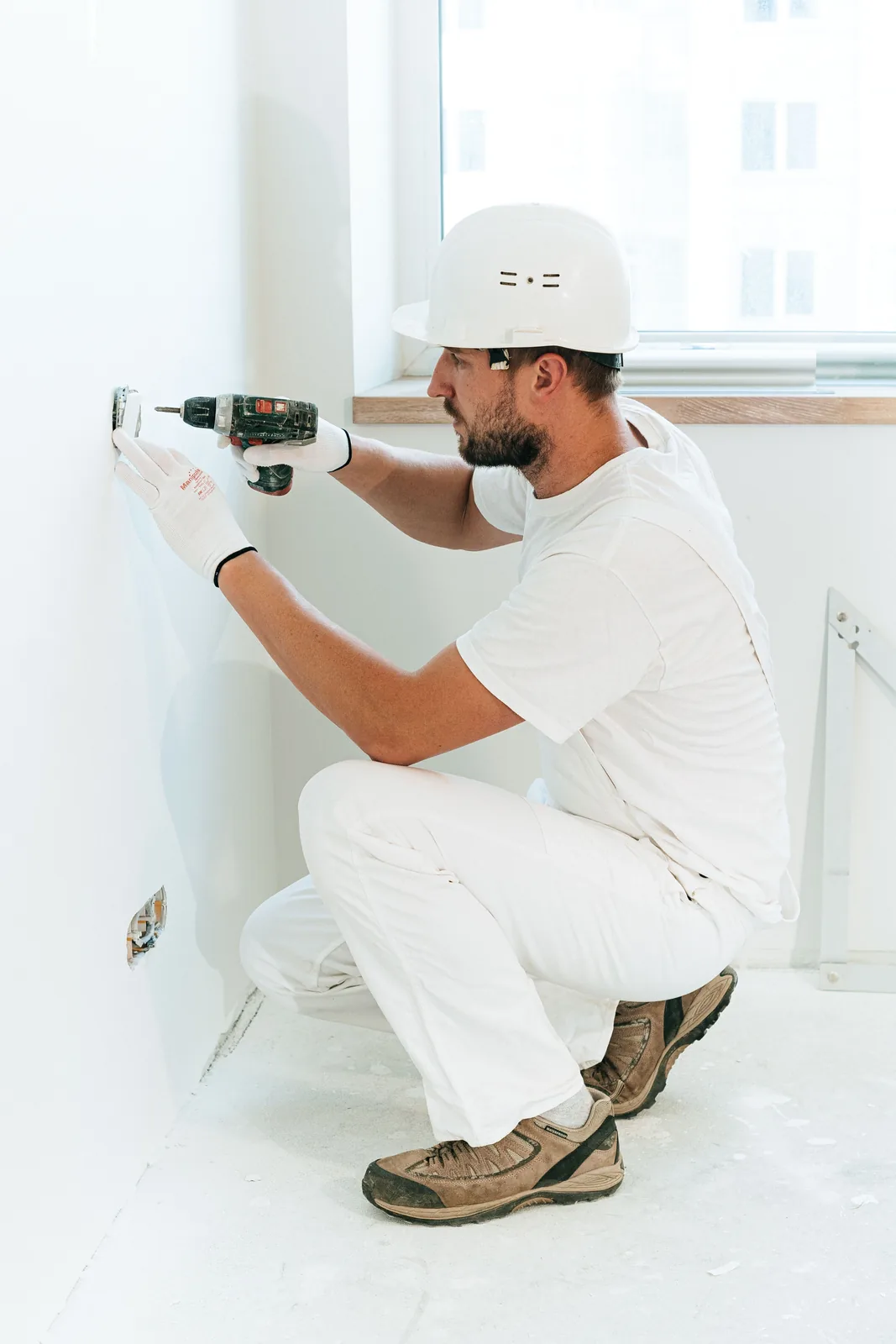 Fixing a socket into a finished wall, for electrician in Salt Lake City